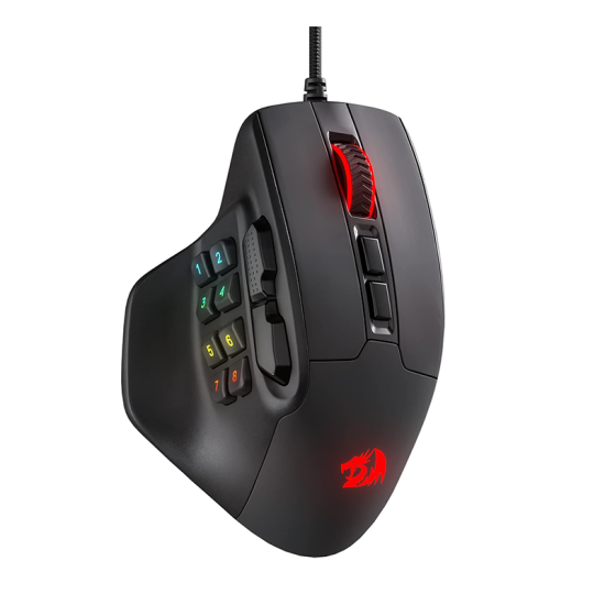 Redragon M811 Aatrox MMO Gaming Mouse - Black